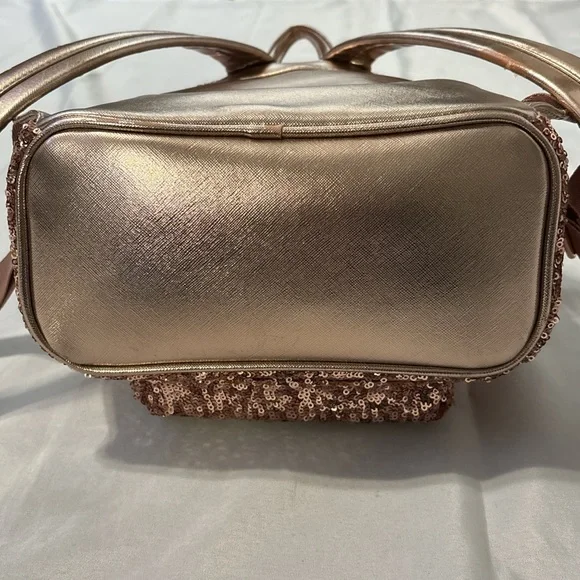 ROSE GOLD DISNEY LOUNGEFLY SEQUIN MINI BACKPACK - Picture 7 of 7